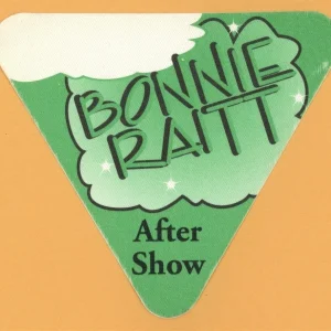 Bonnie Raitt 1995 Longing in Their Hearts Concert Tour AFTER SHOW Backstage Pass