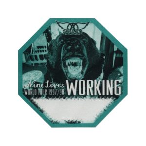 Aerosmith 1997 Nine Lives Concert Tour Working Backstage Pass