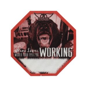 Aerosmith 1997 Nine Lives Concert Tour Working Backstage Pass