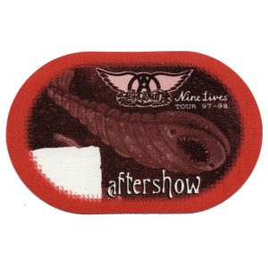 Aerosmith 1997 Nine Lives Concert Tour After Show Backstage Pass