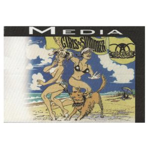 Aerosmith 2002 Girls of Summer Concert Tour Media Backstage Pass