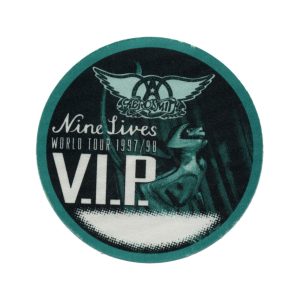 Aerosmith 1997 Nine Lives Concert Tour VIP Backstage Pass