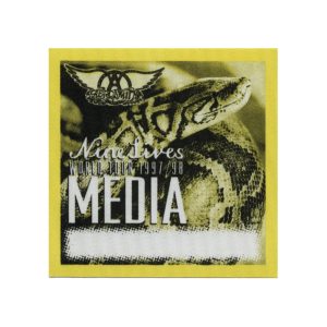 Aerosmith 1997 Nine Lives Concert Tour Media Backstage Pass