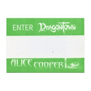 Alice Cooper 2002 Dragontown Concert Tour All Access Backstage Pass