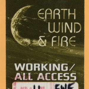 Earth Wind & Fire 2002 Concert Tour ALL ACCESS Backstage Pass