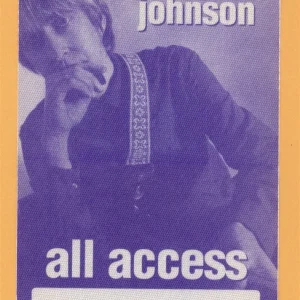 Eric Johnson 1998 Seven Worlds Concert Tour ALL ACCESS Backstage Pass