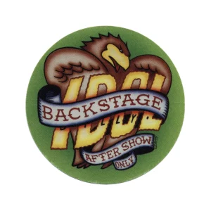 Billy Idol 1990 Charmed Life Concert Tour Backstage Pass