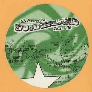 Everclear 1996 Summerland Concert Tour VIP Backstage Pass