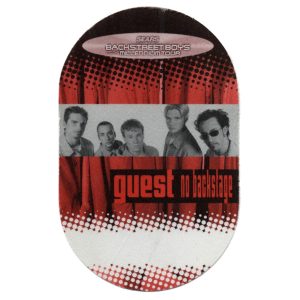 Backstreet Boys 1999 Millennium Concert Tour Guest Backstage Pass