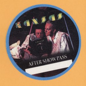 Kansas 1995 Freaks of Nature Concert Tour AFTER SHOW Backstage Pass