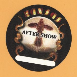 Kansas 2004 Concert Tour AFTER SHOW Backstage Pass