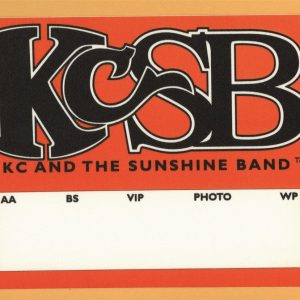KC And The Sunshing Band 1997 Concert Tour Backstage Pass