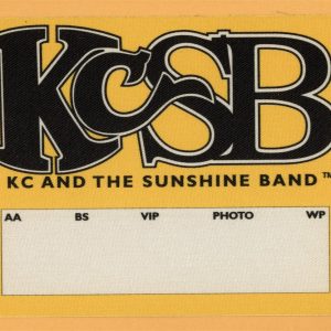 KC And The Sunshing Band 1997 Concert Tour Backstage Pass
