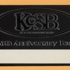 KC And The Sunshing Band 1999 25th Concert Tour Backstage Pass