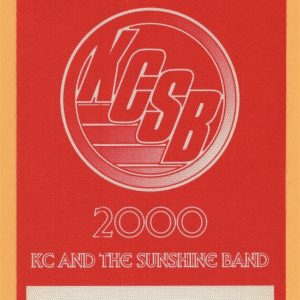 KC And The Sunshing Band 2000 25th Concert Tour Backstage Pass