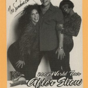 KC And The Sunshing Band 2002 Concert Tour AFTER SHOW Backstage Pass