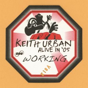 Keith Urban 2005 Be Here Concert Tour WORKING Backstage Pass