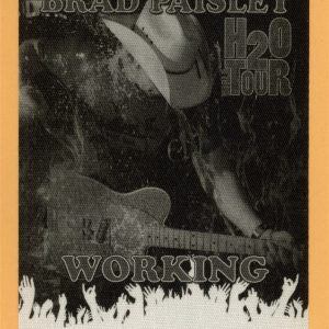 Brad Paisley 2010 H20 Concert Tour WORKING Backstage Pass