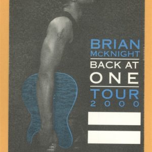 Brian McKnight 200 Back At One Concert Tour Backstage Pass