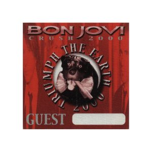 Bon Jovi 2000 Crush Concert Tour Guest Backstage Pass