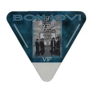 Bon Jovi 2001 One Wild Night Concert Tour VIP Backstage Pass