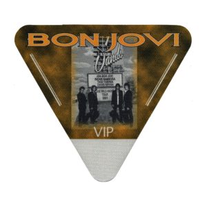 Bon Jovi 2001 One Wild Night Concert Tour VIP Backstage Pass