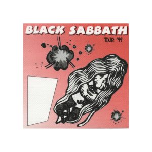Black Sabbath 1999 Reunion Concert Tour Guest Backstage Pass