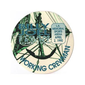 Billy Joel 1990 Storm Front Concert Tour Working Backstage Pass
