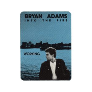 Bryan Adams 1987 Into the Fire Concert Tour Working Backstage Pass