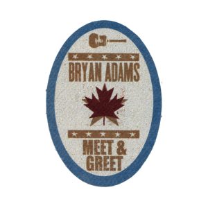 Bryan Adams 2009 Bare Bones Concert Tour Meet & Greet Backstage Pass