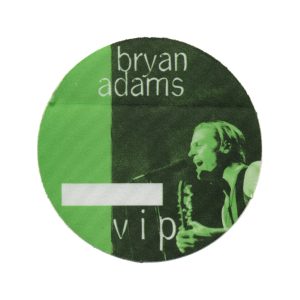 Bryan Adams 1996 18 Til I Die Concert Tour VIP Backstage Pass