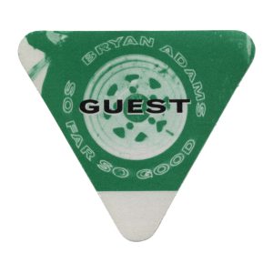 Bryan Adams 1993 So Far So Good Concert Tour Guest Backstage Pass