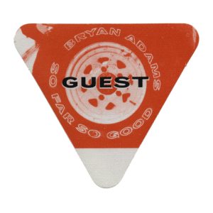 Bryan Adams 1993 So Far So Good Concert Tour Guest Backstage Pass