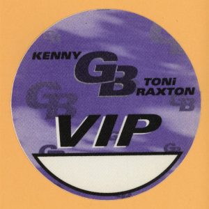 Kenny G 1996 Secrets Concert Tour w/ Toni Braxton VIP Backstage Pass