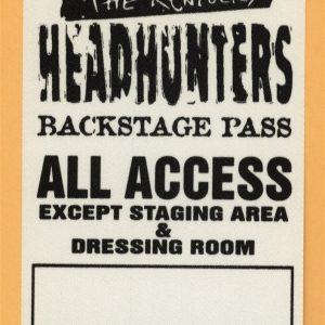 Kentucky Headhunters 1997 Stompin' Grounds Concert Tour AA Backstage Pass