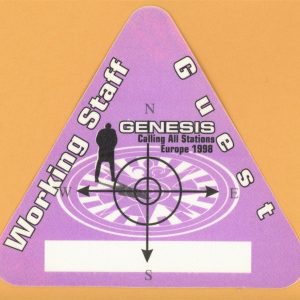 Genesis 1998 Calling All Stations Concert Tour WORKING Backstage Pass