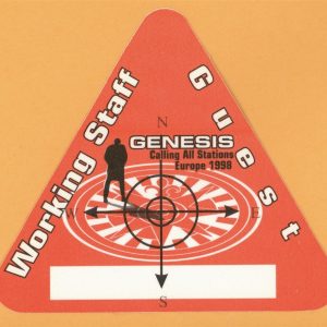 Genesis 1998 Calling All Stations Concert Tour WORKING Backstage Pass