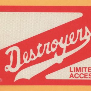 George Thorogood 1988 The Destroyers Concert Tour Backstage Pass