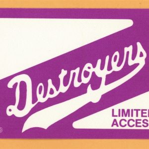 George Thorogood 1988 The Destroyers Concert Tour Backstage Pass
