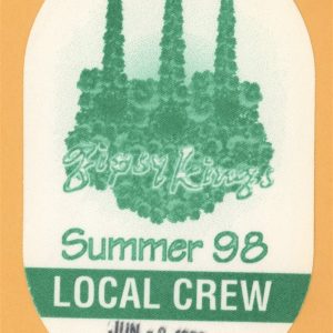 Gipsy Kings 1998 Concert Tour CREW Backstage Pass