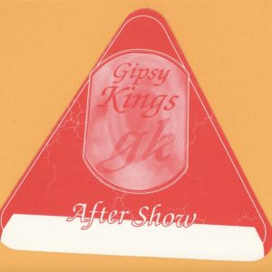 Gipsy Kings 2001 Concert Tour AFTER SHOW Backstage Pass