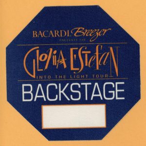 Gloria Estefan 1991 Into The Light Concert Tour Backstage Pass