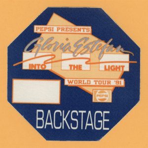 Gloria Estefan 1991 Into The Light Concert Tour Backstage Pass - Pepsi