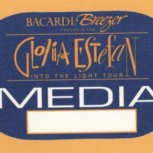 Gloria Estefan 1991 Into The Light Concert Tour MEDIA Backstage Pass