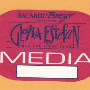 Gloria Estefan 1991 Into The Light Concert Tour MEDIA Backstage Pass