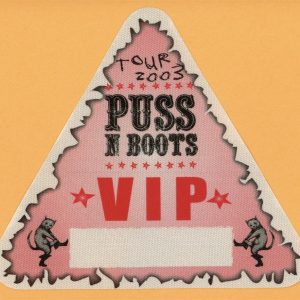 Nora Jones 2003 Puss N Boots Concert Tour VIP Backstage Pass
