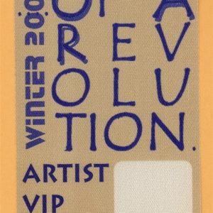 OAR 2002 Of A Revolution Concert Tour VIP Backstage Pass