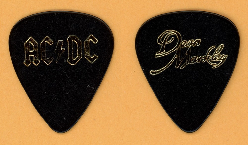 AC/DC Angus Young Gold Vintage Guitar Pick - 1985 Fly on The Wall Tour ...