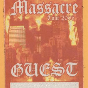 50 Cent 2005 Massacre Tour GUEST Backstage Pass
