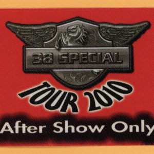 38 Special 2010 Tour AFTER SHOW Backstage Pass